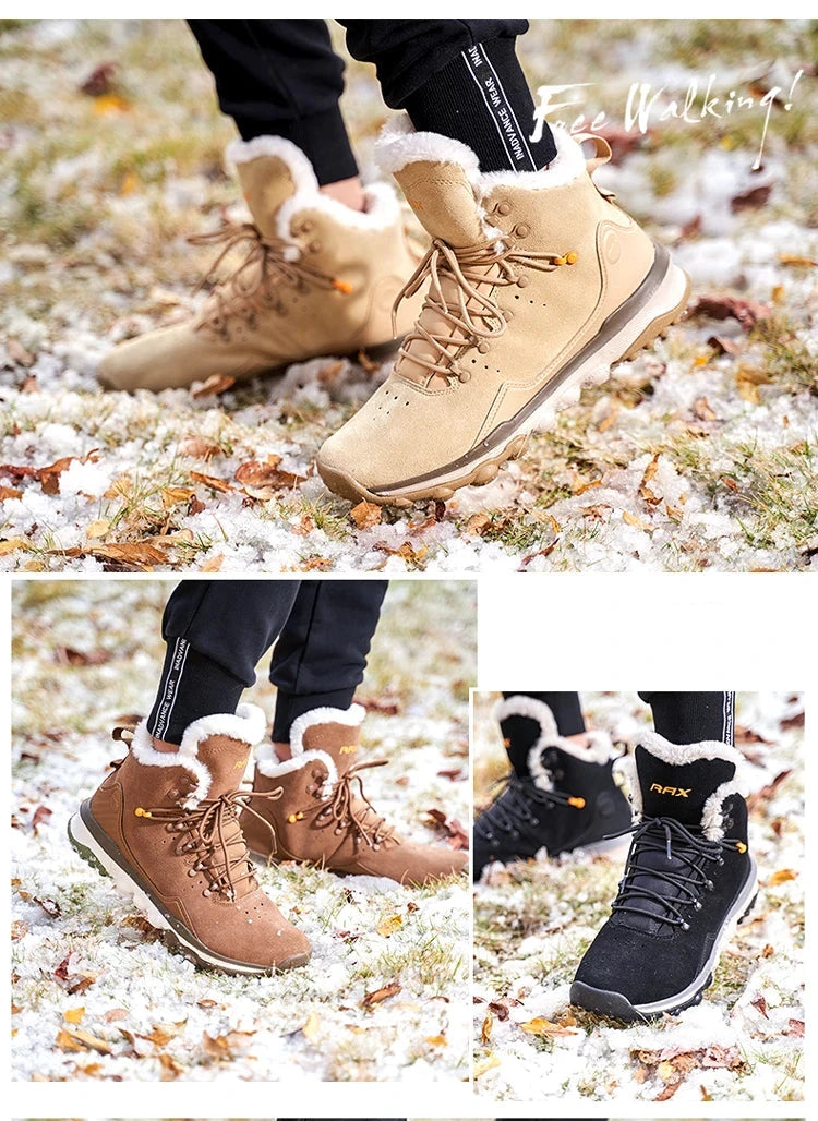 Summit Style™ Fur Lining Hiking Trekking Boots Moutain